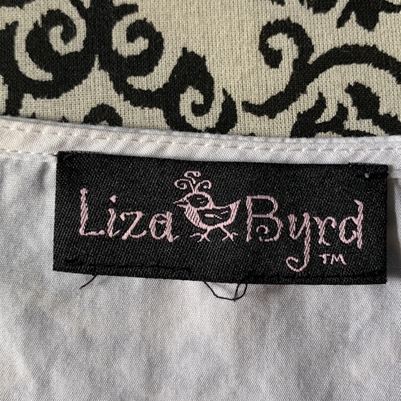 Liza Byrd white/navy embroidered tunic/dress - Picture 8 of 10